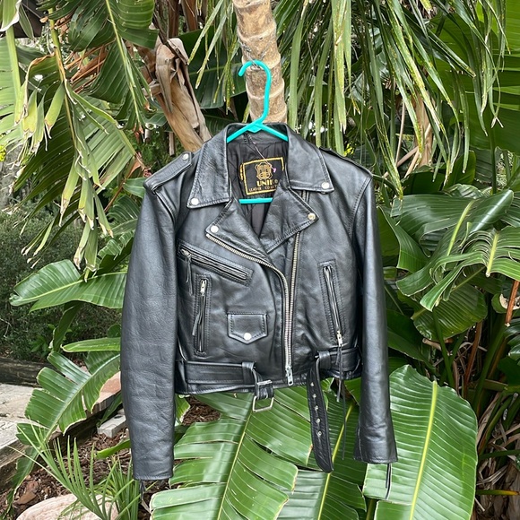vintage Unik leather collection authentic Moto jacket